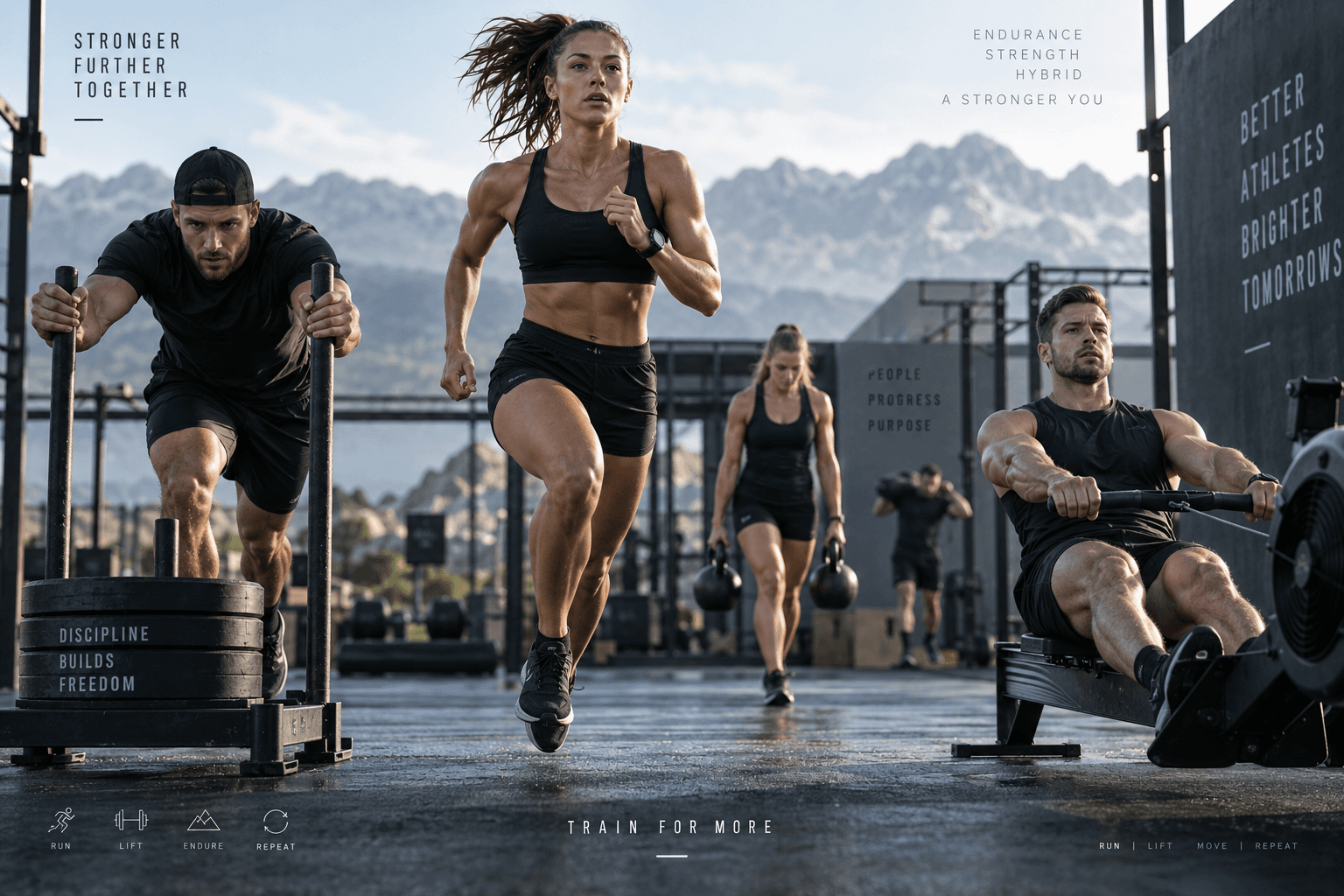 Endurance and strength athletes training across several disciplines